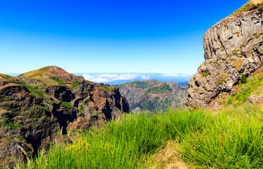 Foto op Canvas View over the mountains of Pico Do Arieiro, Madeira, Portugal © daliu