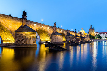 Fototapeta na wymiar Charles bridge, Prague, Czech Republic