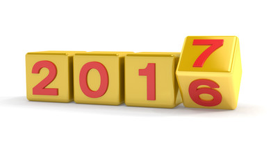 Jahreswechsel 2016 - 2017 - Goldene W&uuml;rfel