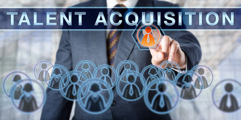 Recruiter Pushing TALENT ACQUISITION