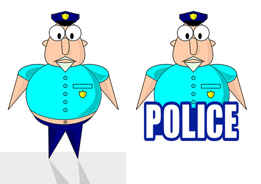 illustrazione di un poliziotto