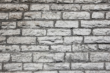 Grunge gray brick wall background.