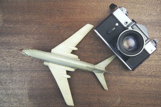 plane and camera