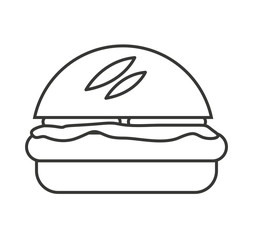 hamburger fast food icon