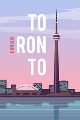 Toronto. Vector poster.
