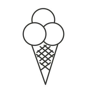 delicious ice cream icon