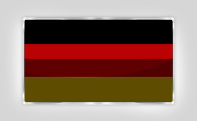 Germany german button icon 3d render
