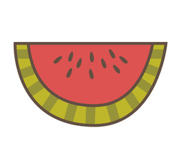 watermelon fresh fruit icon