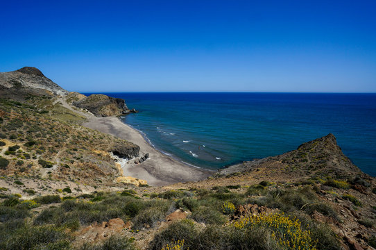Barronal Beach in Cabo de Gata-Nijar Natural Park, Spain
