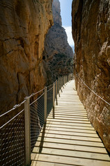 The King's little pathway in Malaga, Spain