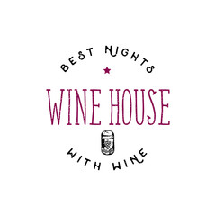 Wine house logotype template