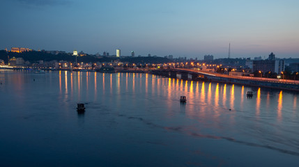 Obraz premium night quiet river