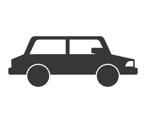 car vehicle silhouette icon