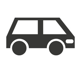 car vehicle silhouette icon