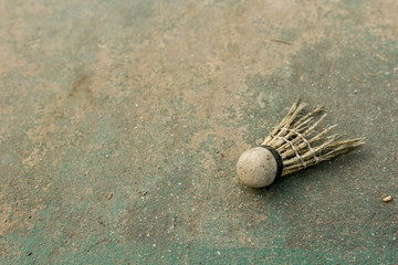 Old shuttlecock