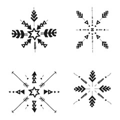 Naklejka premium Etnic Tribal Elements