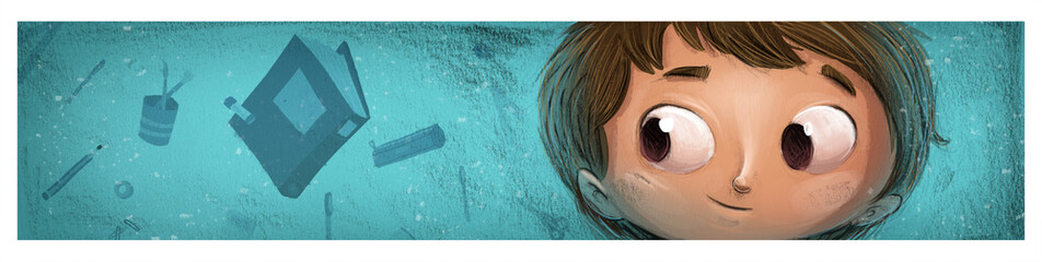 niño pensando en el colegio © cirodelia