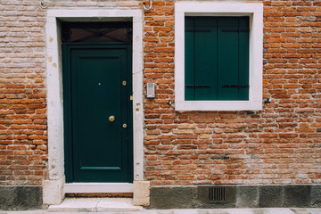 Fototapeta na wymiar Venice windows and doors, Italy