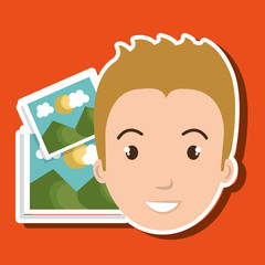 woman photo search graphic