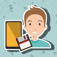 person retro technology system