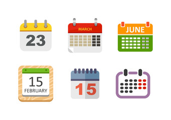 Calendar icon vector