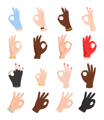 Fototapeta premium Hands symbol ok