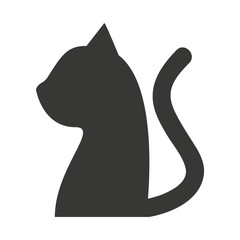 cat mascot pet silhouette icon