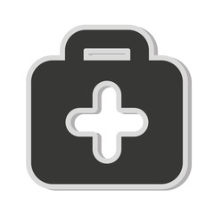 Fototapeta premium medical kit cross icon