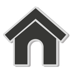 house silhouette real estate icon