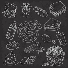 Fast Foods Doodle