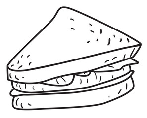 Sliced Sandwich Doodle