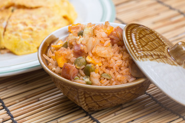 Fried rice in cup