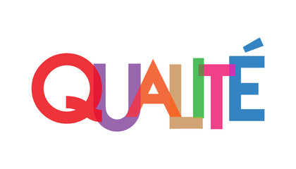 QUALITÉ letter full color