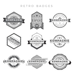 Fototapeta premium Retro Badges