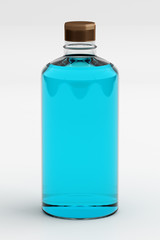 Rubbing Alcohol or Ethanol Isolated on White, 3D Rendering