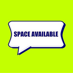 SPACE AVAILABLE blue wording on Speech bubbles Background Yellow lemon
