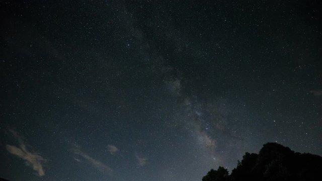 timelapse footage galaxy night