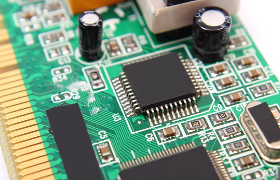Printed circuit board with electrical components, technology