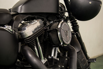 motorcycle engine close-up