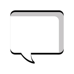 speech bubble monochrome message icon