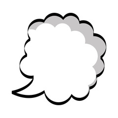 speech bubble monochrome message icon