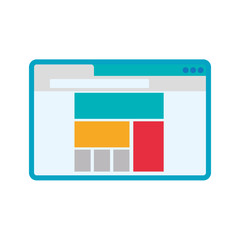 Fototapeta premium website online document internet icon. Isolated and flat illustration. Vector graphic