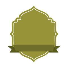 frame ribbon green icon