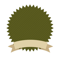 frame ribbon green icon
