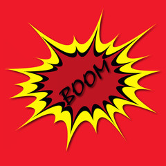 Background. Boom comic