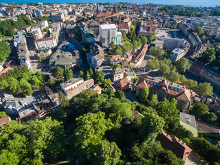 Aerial view of Lausanne, Switzerland