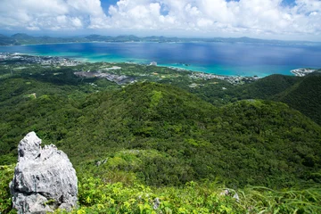 Tuinposter 沖縄の風景・嘉津宇岳からの眺め   © yuuta