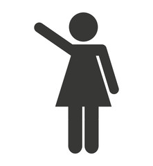 woman female silhouette isolated icon