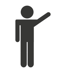 man male silhouette isolated icon