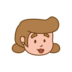 grandmother old person woman female icon. Isolated and flat illustration. Vector graphic